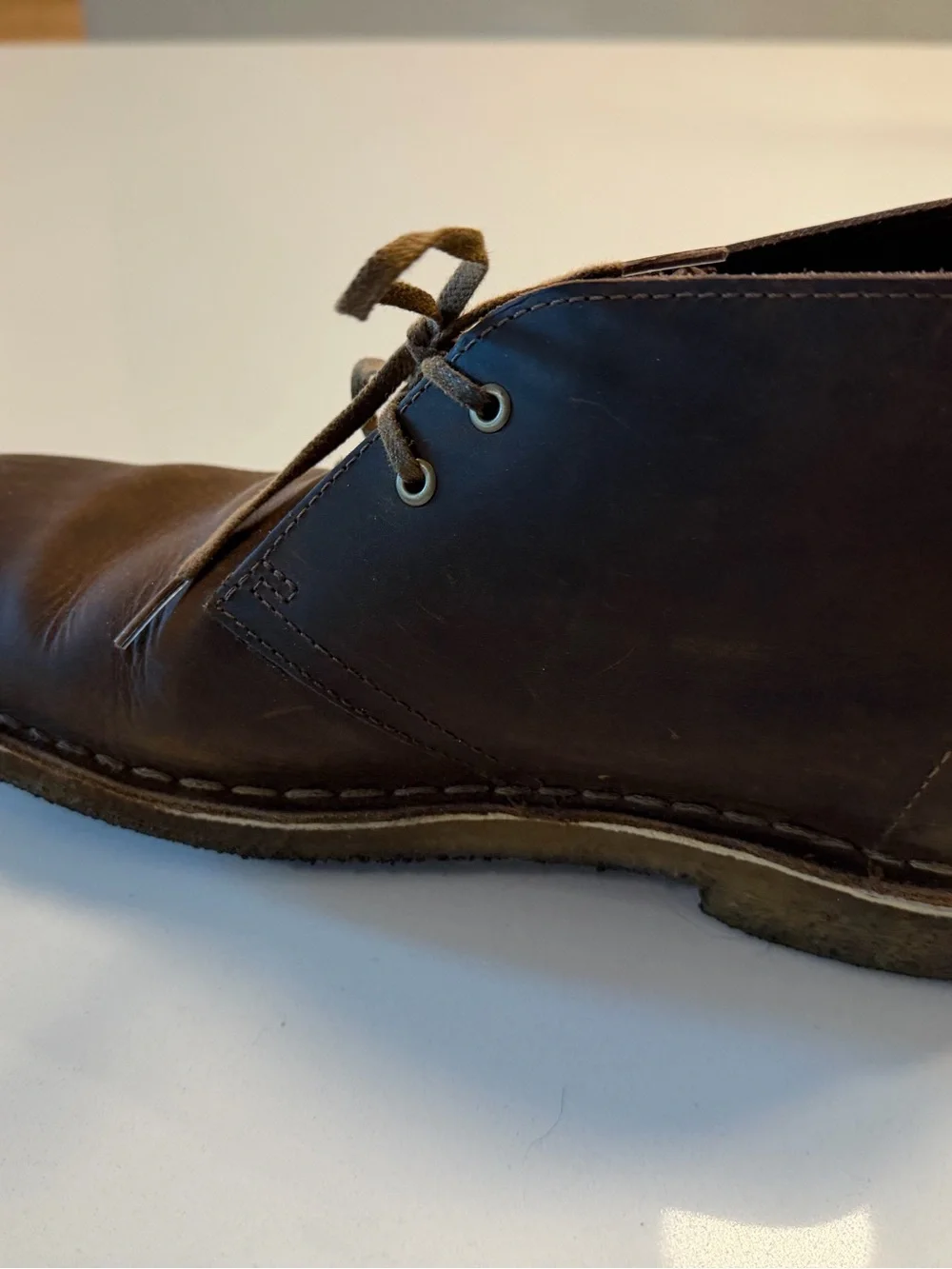 Clarks Dark Brown Leather Chukka Boots